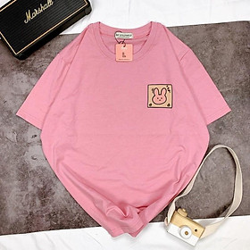 Áo Thun Tay Ngắn UNISEX THỎ GÓC - Hình chụp thật