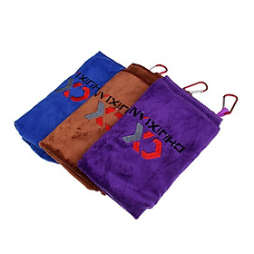 Soft Anti-microbial Fishing Towel Hand Towel with Carabiner Fishing Tackle