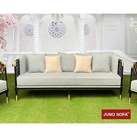 Bộ sofa cao cấp Đông Dương khung đồng Juno Sofa băng 2m và 2 đơn