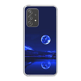 Ốp lưng cho điện thoại SAMSUNG GALAXY A52 - Silicone dẻo - 0269 MOON02 - Hàng Chính Hãng