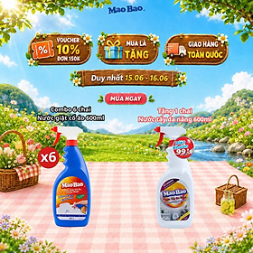 Combo 06 Chai Nước Giặt Cổ Áo Mao Bao 600ml