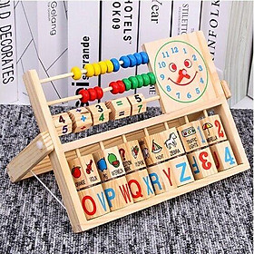 Bảng gỗ cho bé học toán, số, chữ cái, giờ giấc - #dochoibanggo #dochoigiaoduc