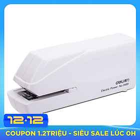 (Deli) 0489 Electric Stapler Electronic Automatic Stapler Stapler (24 / 6,26 / 6) White