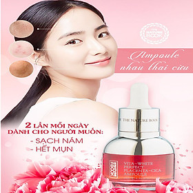 Ampoule Nhau Thai Cừu The Nature Book Vita-White Perfect Placenta-Cica Ampoule 30ml