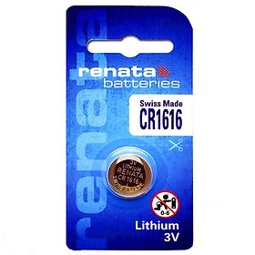 Pin nút Thụy Sỹ RENATA CR1616 3V Made in Swiss Loại tốt - Giá 1 viên