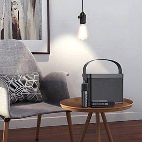 Mua Loa karaoke YS-219 có 2 micro không dây kiêm Bluetooth Thẻ nhớ TF USB cổng AUX 3.5 nhỏ gọn âm thanh chất lượng