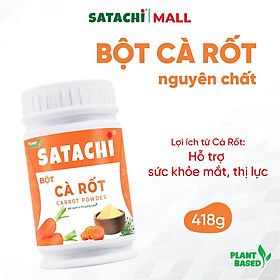 Bột Cà Rốt Nguyên Chất SATACHI – 100% cà rốt tự nhiên, không đường – Hộp 418g