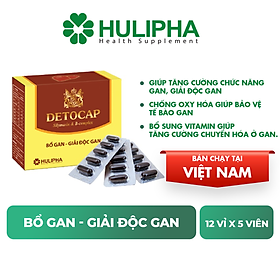 Thực phẩm chức năng Nhân Sinh Detocap hỗ trợ tăng cường chức năng gan