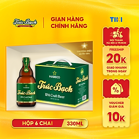 Bia Trúc Bạch IPA Craft - Hộp 6 chai 330ml