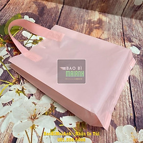Mua TÚI NILONG PE DẺO ÉP QUAI túi Pe hồng pastel loại bóng dẻo dai  quai sách bền và chắc chắn