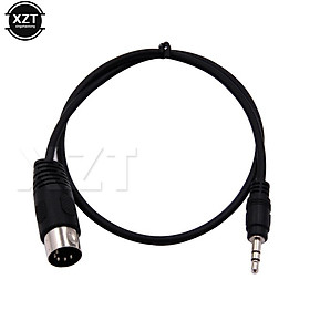 Cáp âm thanh âm thanh nổi 3,5 mm 3,5 mm Aux nam đến midi din 5 pin midi nam cắm phụ nữ chất lượng cao 0,5/1,5/3m đối với micrô micrô