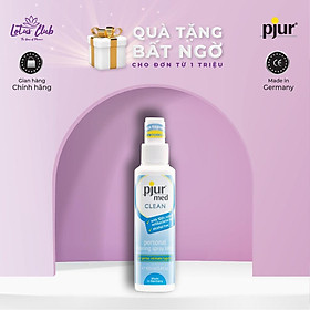 Xịt khử khuẩn pjur med CLEAN spray 100ml dịu nhẹ hương thơm tươi mát