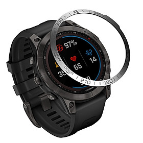 Vòng Kim Loại Bảo Vệ Viền Bezel Cho Garmin Fenix 7S/ 7/ 7X & Garmin Fenix 7S Pro/ 7 Pro/ 7X Pro & Garmin Epix Pro 42/47/51mm - Hàng Chính Hãng