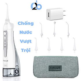 Máy tăm nước cầm tay Fairywill F30, phiên bản nâng cấp với sạc Type C và lõi lọc nước