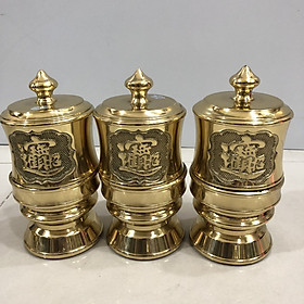 Mua Bộ đài thờ cúng bằng đồng cao 16cm