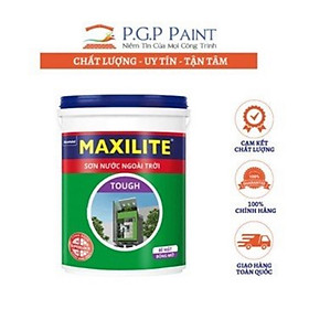 Mua Sơn Ngoại Thất Maxilite Tough 28CB Bóng Có Bề Mặt Bóng Mờ  Phủ Ngoài Trời   Có Màu Sắc Tươi Sàng  Tính Năng Chống Nấm Mốc  Chống Bong Tróc (MÀU TRẮNG)