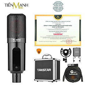 [Tặng Cable] Micro Takstar PC-K850 Mic Thu Âm Condenser Livestream Phòng Thu Studio PC K850 Microphone PCK850 Hàng Chính Hãng - Kèm Móng Gẩy DreamMaker