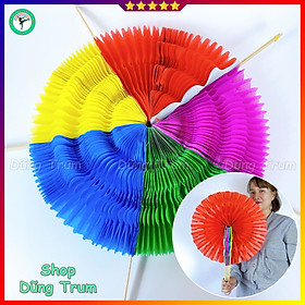Mua Quạt múa đổi màu gồm 5 màu đầy đủ kích thước biểu diễn sự kiện khai trương đại hội