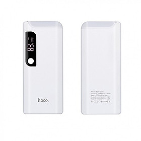 Mua Pin sạc dự phòng 15000mAh Hoco cao cấp lõi Polimer Lithium-Ion battery  trang bị đèn LED cực sáng độc đáo  tích hợp 2 cổng sạc - Hàng chính hãng