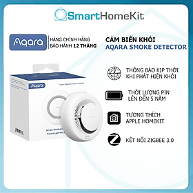 Cảm biến khói Aqara Smoke Sensor Thiết bị cảnh báo khói thông minh Quốc Tế - Hàng Chính Hãng