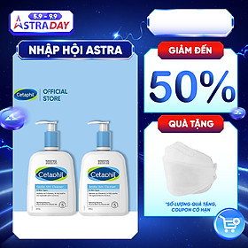 Combo 2 Sữa rửa mặt dịu lành cho da nhạy cảm Cetaphil Gentle Skin Cleanser 473ml/chai