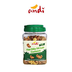 Hạt Điều Rang Muối Biển Vỏ Lụa ANDI Hộp 400g