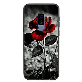 Ốp lưng viền TPU cho điện thoại Samsung Galaxy S9 Plus -Rose 08