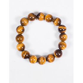Vòng tay phong thủy đá mắt hổ vàng nâu mệnh thổ , kim - Ngọc Quý Gemstones