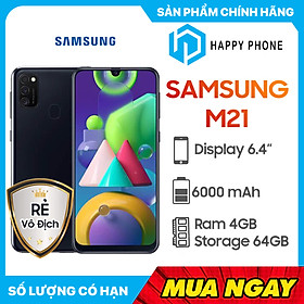 Điện thoại Samsung Galaxy M21 (4GB/64GB) - Hàng chính hãng - Đã kích hoạt bảo hành điện tử