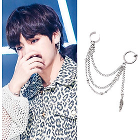 Khuyên tai BTS V hoa tai BTS nam hip-hop cá tính