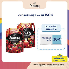 Combo 2 Túi Nước Xả Vải Downy Đam Mê (2.3L/Túi) - Công nghệ nước hoa mới - Lưu hương bền lâu