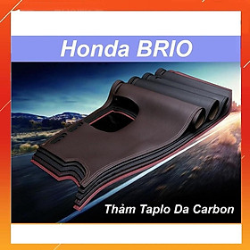Thảm Taplo Da Carbon Dành Cho Xe Honda BRIO 2018 2019 2020