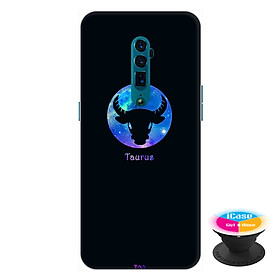 Ốp lưng điện thoại Oppo Reno 10X Zoom hình 12 Cung Hoàng Đạo - Cung Kim Ngưu tặng kèm giá đỡ điện thoại iCase xinh xắn - Hàng chính hãng