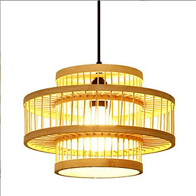 Bamboo Lamp Shade Ceiling Light Cover Chandelier for Dining Room Decor