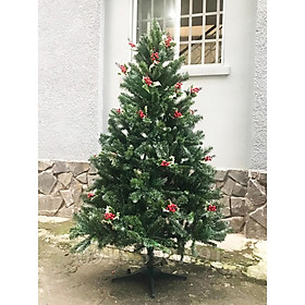 cây thông noen 3 lá cao 120cm(tặng kèm 2 dây kim tuyến và 1 ngôi sao)