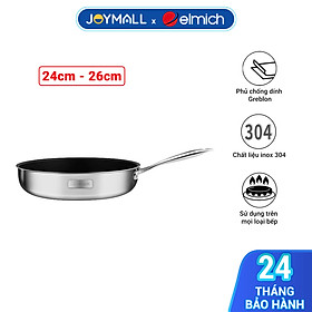 Mua Chảo chống dính Inox dập nguyên khối Elmich Trimax Classic EL-2703OL 26cm  EL-2702OL 24cm  Hàng chính hãng - JoyMall