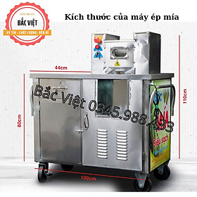 Mua Máy ép nước mía siêu sạch bàn dài 2 cây motor mới Đài Loan   3 rulo nhám kim cương inox