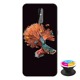 Ốp lưng điện thoại Nokia 3.2 hình Cá Betta Mẫu 1 tặng kèm giá đỡ điện thoại iCase xinh xắn - Hàng chính hãng