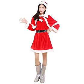 Bộ Váy Noel Cho Người Lớn Vải Nhung Đầy Đủ 5 Món Hàng Đẹp Đi Chơi Giáng Sinh