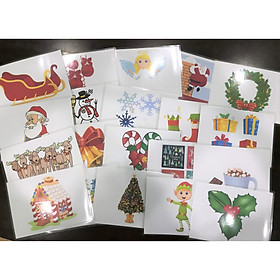 Christmas flashcard - Thẻ học tiếng Anh chủ đề Noel Giáng Sinh (20 thẻ)