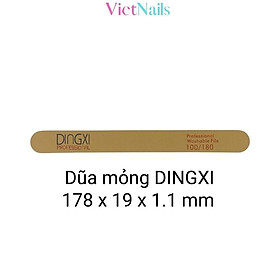 Dũa Móng Bột Móng Gel DINGXI Nhám Da Bò Kiểu Dáng Chữ Thập Và Dũa Mỏng Độ Nhám 100/180