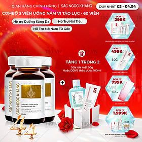 Combo 3 Hộp Sắc Ngọc Khang Vi tảo lục làm mờ sạm nám hiệu quả