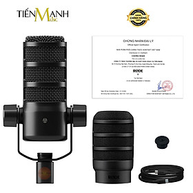 Mua Micro Rode Podmic USB - Mic Thu Âm Dynamic Pod Mic Podcast Livestream Phòng Thu Studio Microphone Hàng Chính Hãng