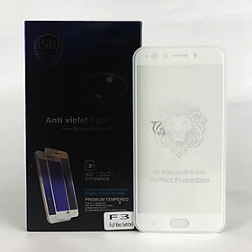 Kính Cường Lực Cho Oppo F3 - Full Màn Hình - Màu Trắng - Hàng Chính Hãng