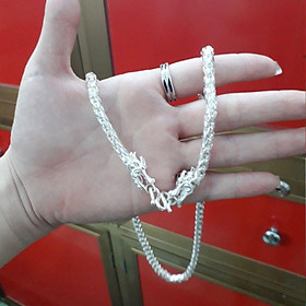 Dây chuyền bạc ta đầu rồng nam  YN JEWELRY