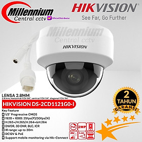 Camera IP HIKVISION 2MP DS-2CD1123G0E-I(L) hồng ngoại tiêu chuẩn chống bụi, nước IP 67 - Hàng chính hãng