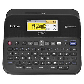 Mua Máy in nhãn văn phòng Brother PT-D600  in nhãn khổ ngang 6 9 12 18 24 mm  kết nối PC - Hàng Nhập Khẩu
