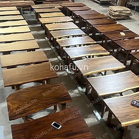 Mua Mặt Bàn Dài 1m1-1m2 Gỗ Me Tây Nguyên Tấm Tự Nhiên - Hàng Sẵn Kho