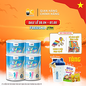 Combo 4 lon Sữa Kid Essentials mẫu mới cho trẻ biếng ăn, chậm tăng cân- 800g [NHẬP KHẨU CHÍNH HÃNG]