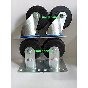 Mua bánh xe đẩy 10cm cao su đúc tải trọng 200kg